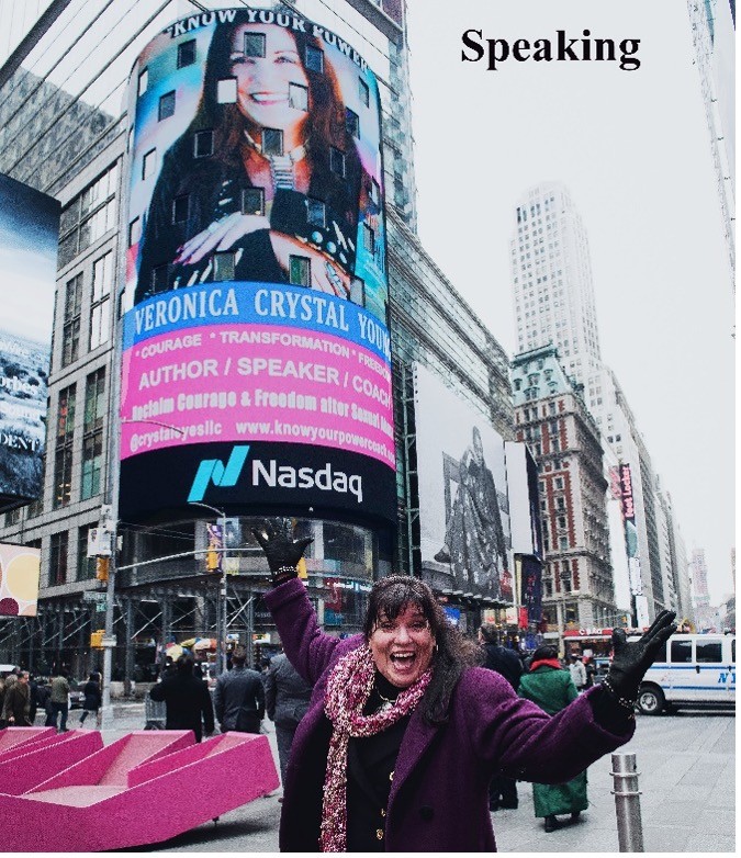 Veronica Crystal Young on the Nasdaq Jumbotron in New York City.jpg