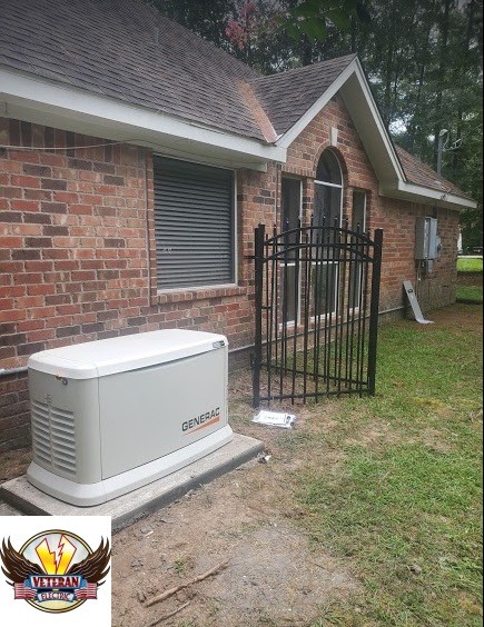 Generac backup generator installation for whole home