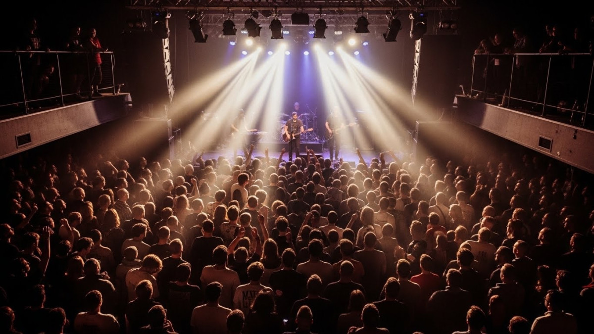 Independent Venues Winning with Smart Live Music Tech Solutions Packed independent music venue during live performance, showcasing successful venue operations.