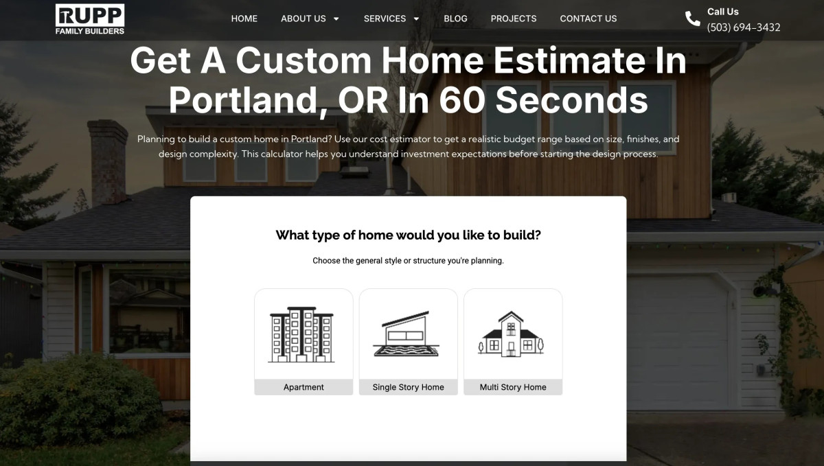 Rupp Family Builders Launches New Project Planning Calculators for Homeowners
