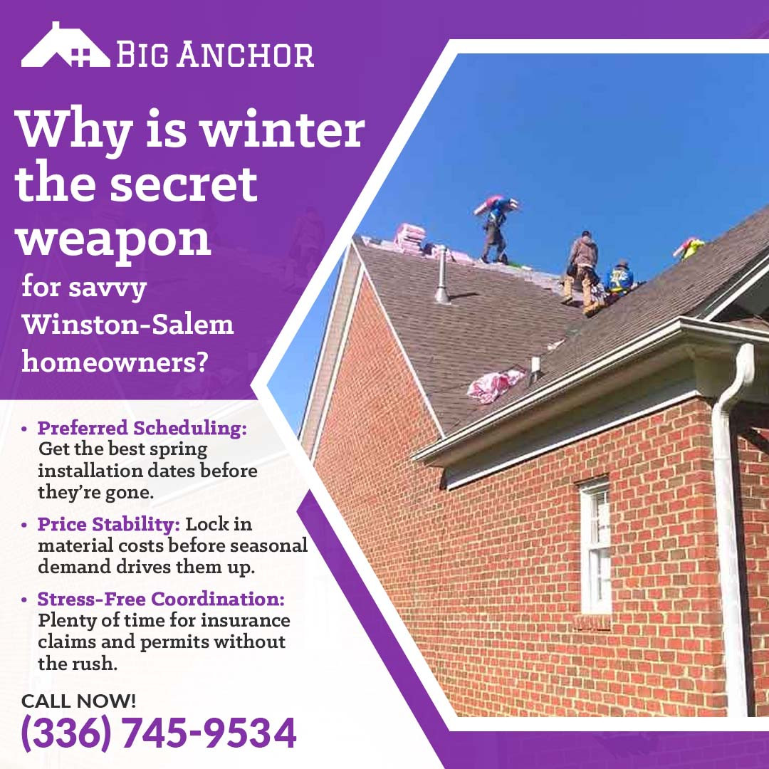 Roof replacement in winter