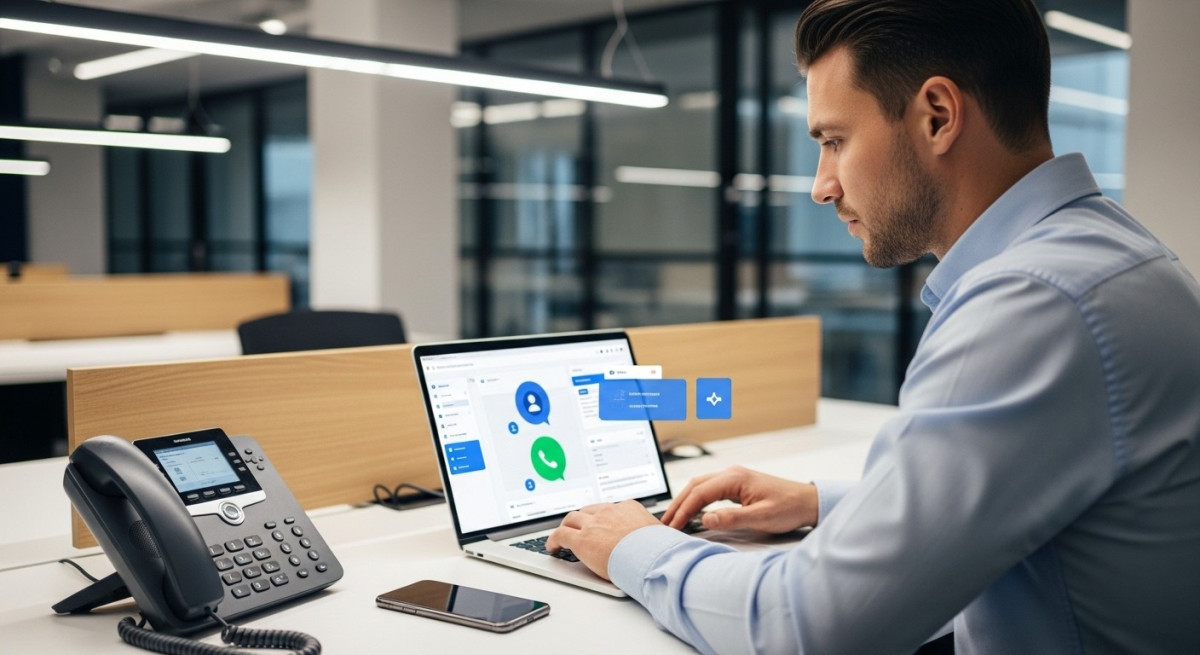 IT professional configuring SIP trunking for unified communications voice integration in Microsoft Teams.