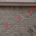 Stair-step Exterior Wall Cracks