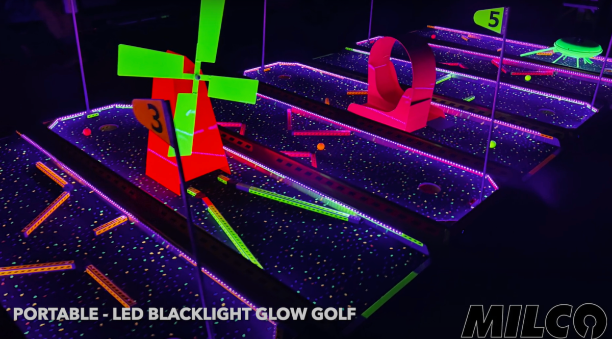 portable mini golf milco mfg