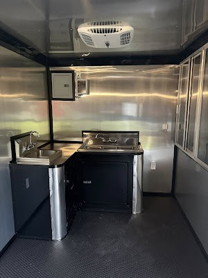 food concession trailers inside kitchen