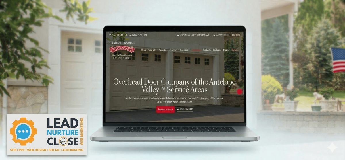 Overhead Door Company of the Antelope Valley Website Launch