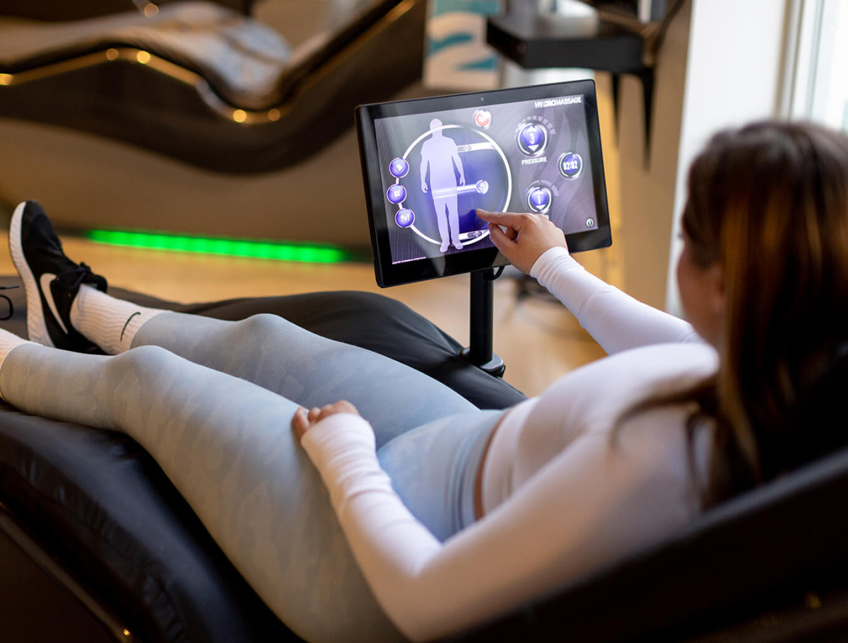 Recovery Equipment HydroMassage Chairs at the local gym