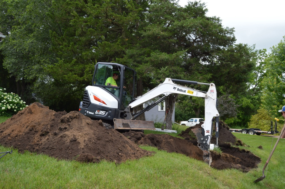 Trenchless Sewer Line Repair & Replacement Access Point Excavation