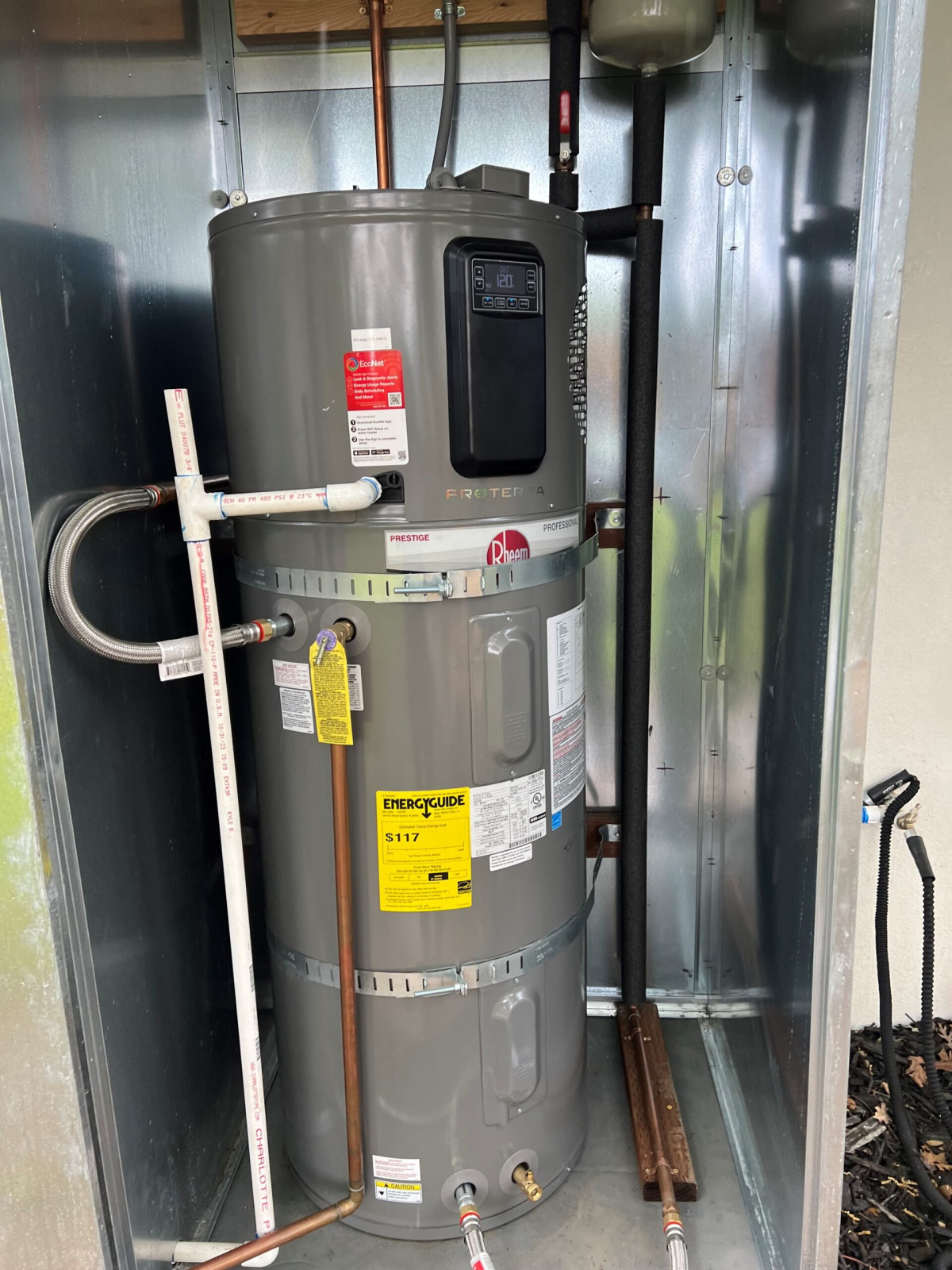 installed water heater