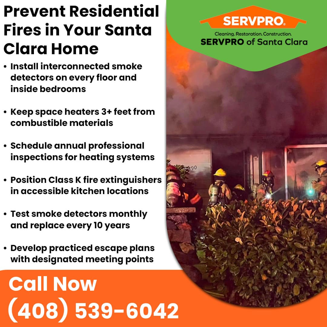 prevent residential fires in your santa clara home