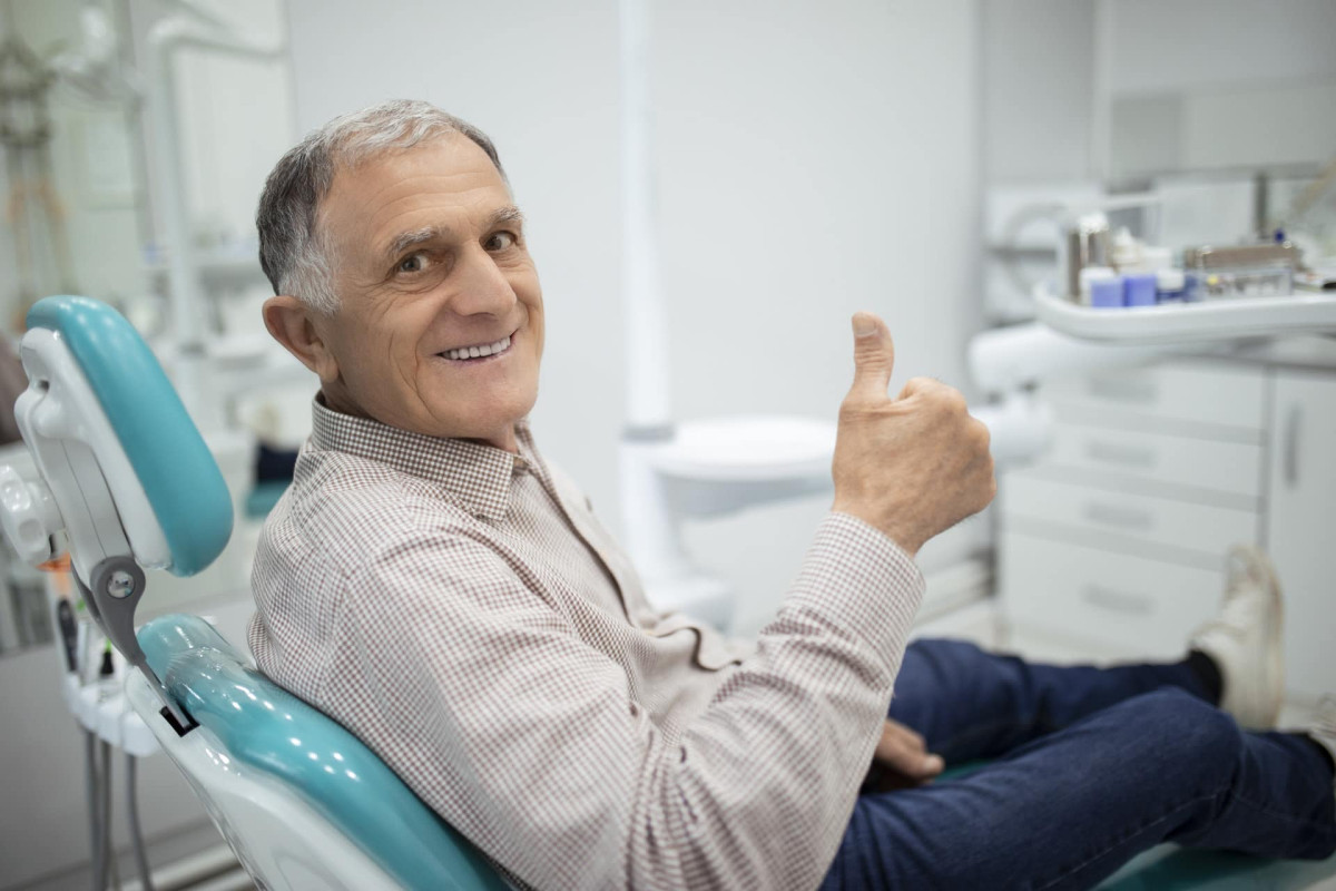 happy dental implant patient
