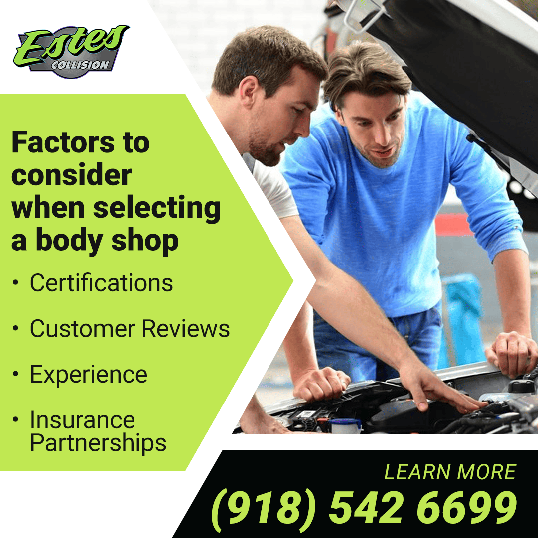 Factors to consider when selecting a body shop