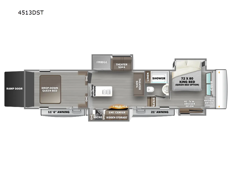 Forest River RV RiverStone 4513DST - interior