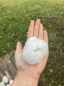 hail in Great Bend