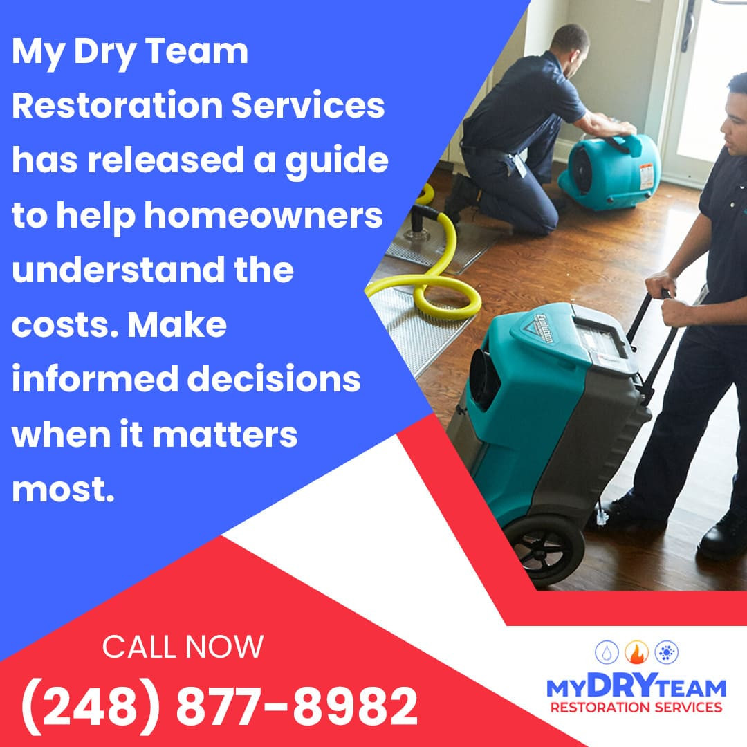 Water damage restoration cost