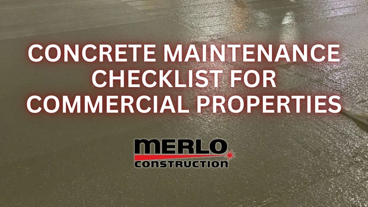 Concrete Maintenance Checklist for Commercial Property Owners in MI