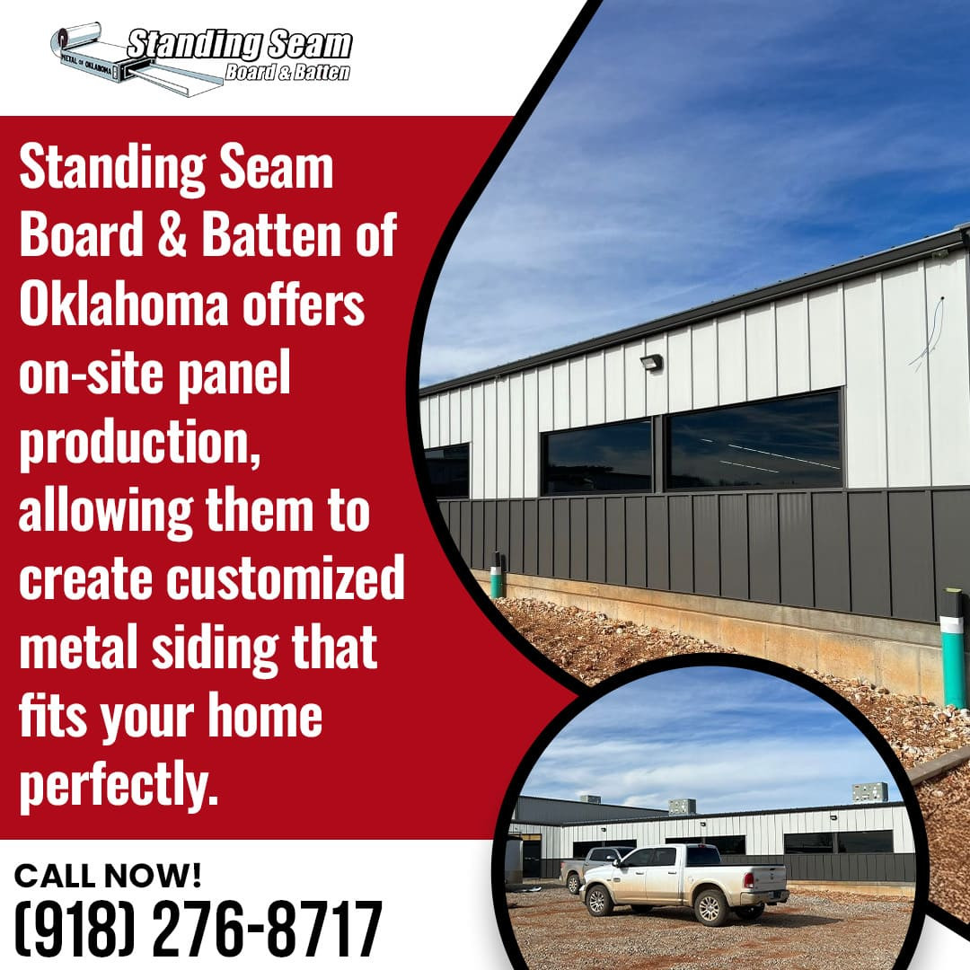 Customized metal siding