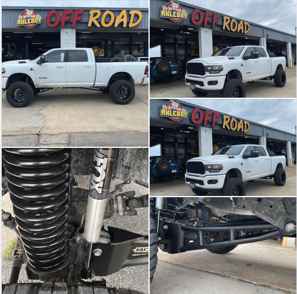 A rugged 4x4 vehicle with a suspension upgrade in St. Charles, MO.
