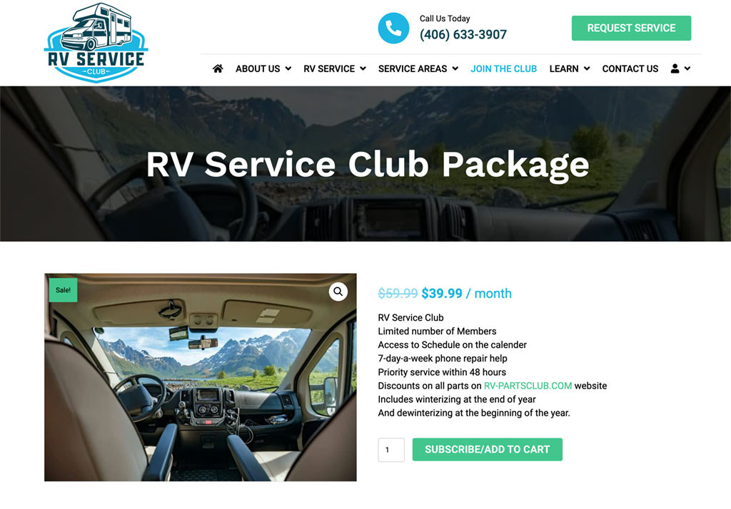 rv service club membership