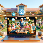 DALL·E 2023-11-30 16.54.59 - A Pixar-style animated image representing key marketing strategies for senior living communities. The scene includes a diverse group of happy seniors .png