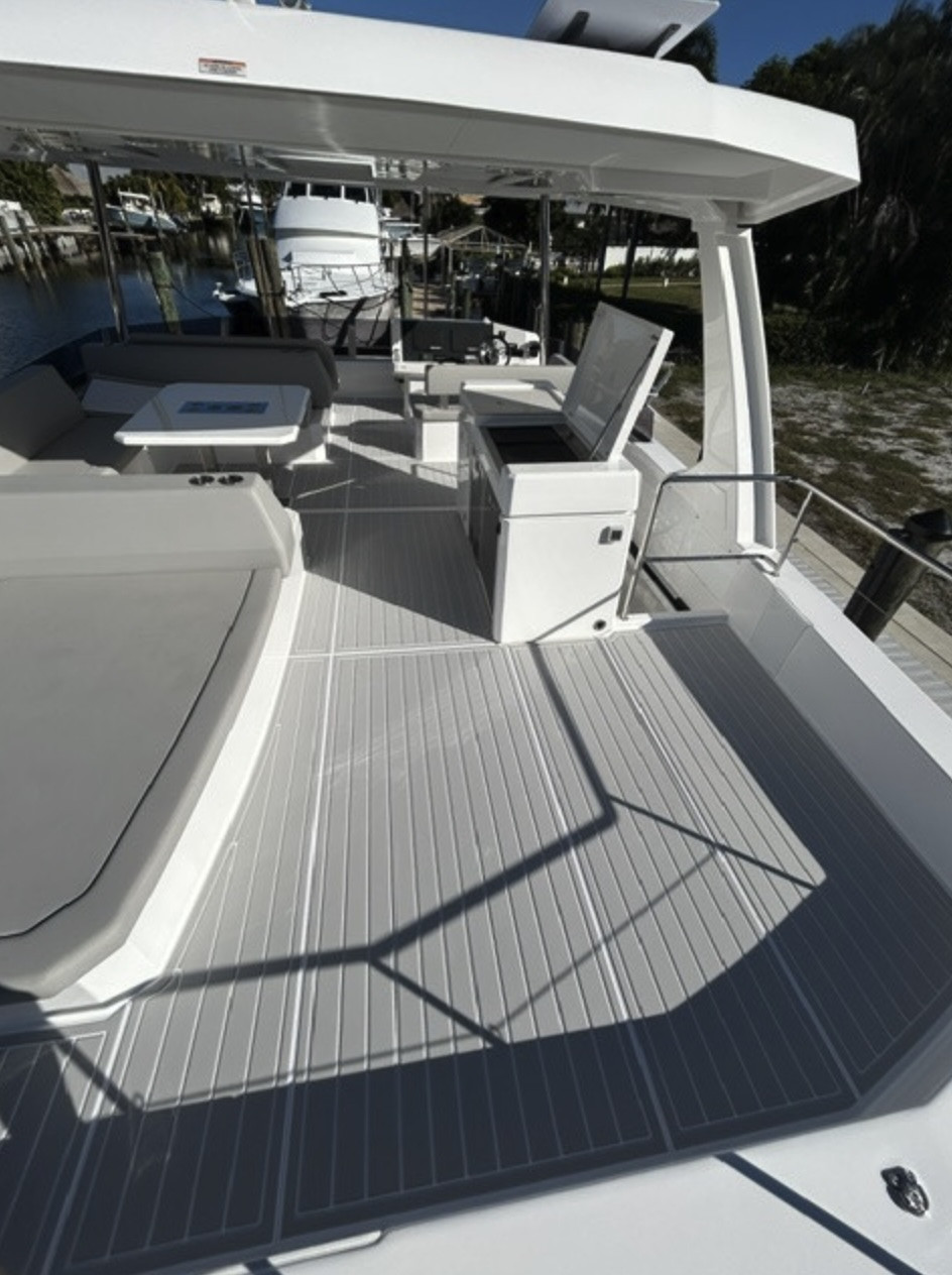 Foam boat decking in South Florida designed for grip, comfort, and long-lasting performance