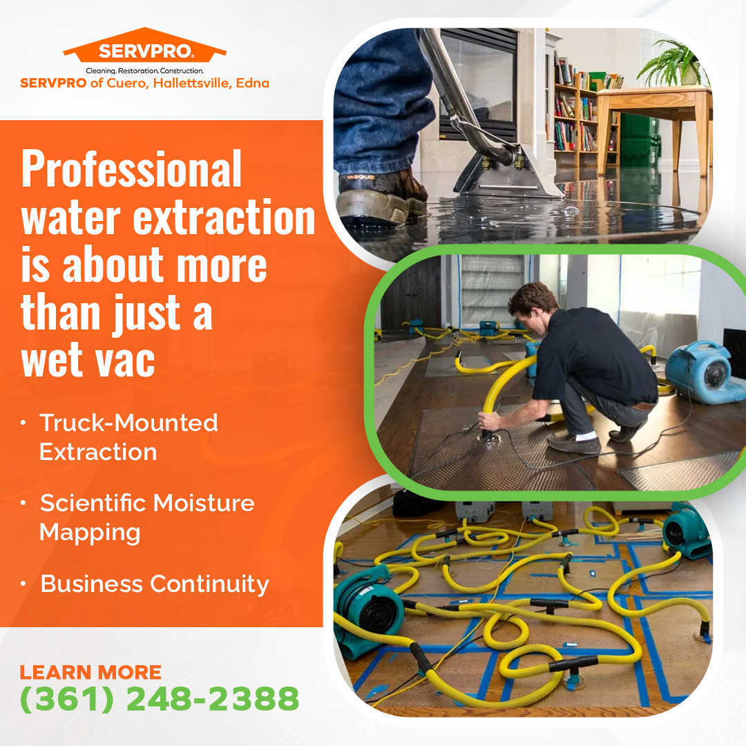 Professional doing water extraction