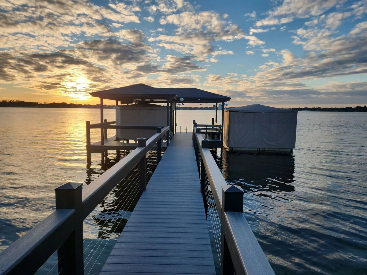 CVS Decks Warns of Waterfront Humidity and Rot on Docks in Pine Castle