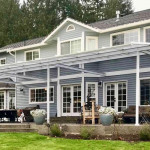 Patio Cover Contractor throughout Portland Oregon Area White Shed with Light Blue House.JPG