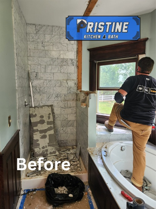 Removing Wall in Bathroom Remodel