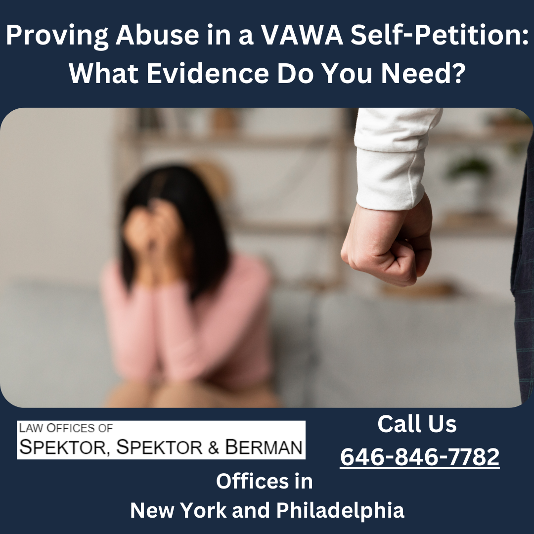 Proving Abuse in a VAWA Self-Petition: What Evidence Do You Need?