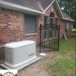 Generac backup generator installation for whole home