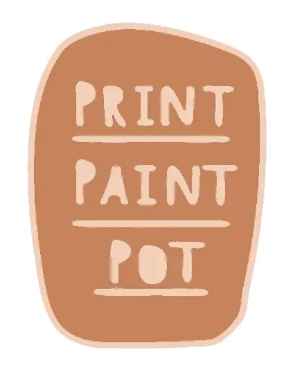 Print Paint Pot - Pottery Class Sydney