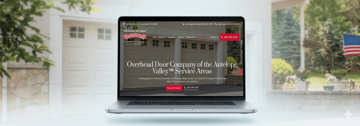 Overhead Door Company of the Antelope Valley™ Website Launch