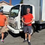 Ready-to-go movers load customers at Winnetka ca home to move to long distance.