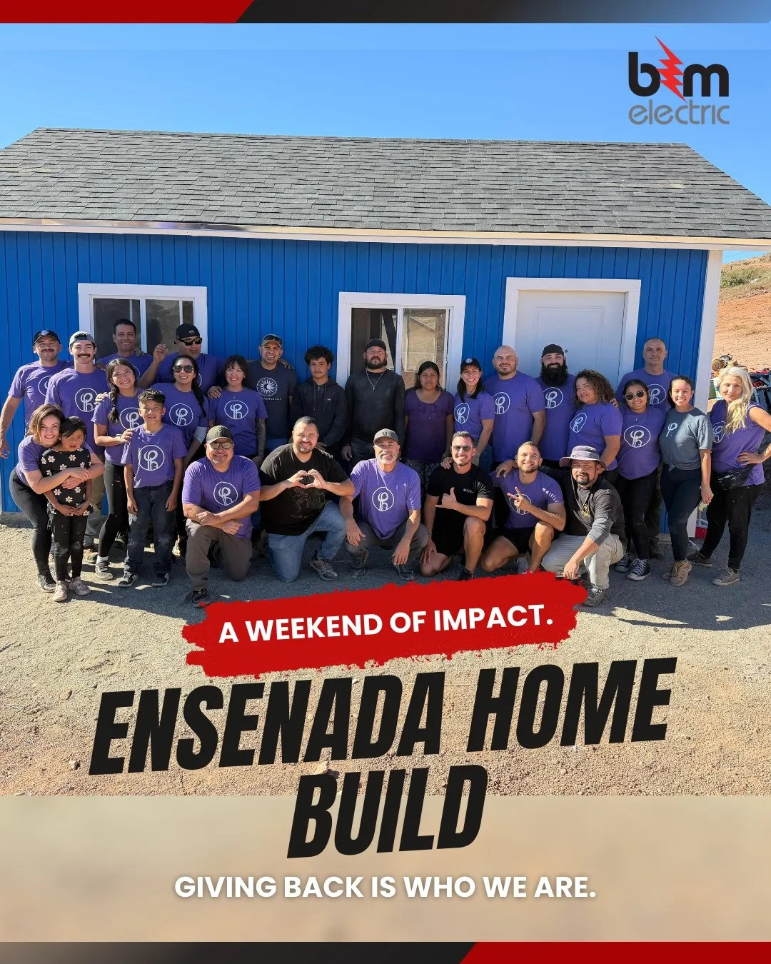 B&M Electric Builds Home for Family in Ensenada in Just Three Days