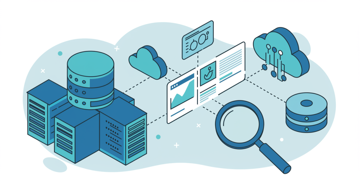 Stylized illustration of network infrastructure assessment for Webex Calling implementation