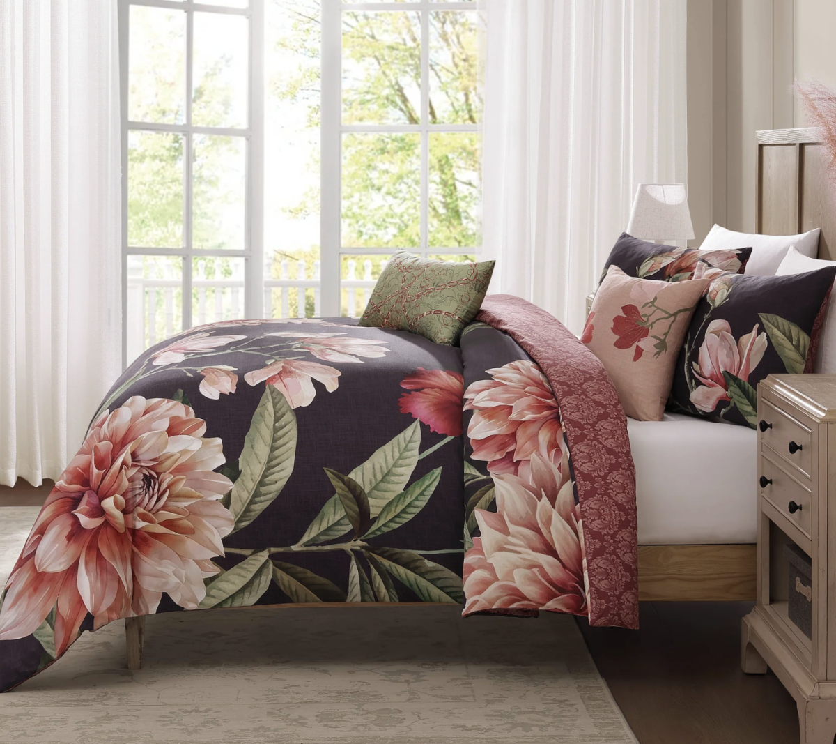 Bebejan Blush Serenade 5-Piece Reversible Comforter Set latest bedding.png
