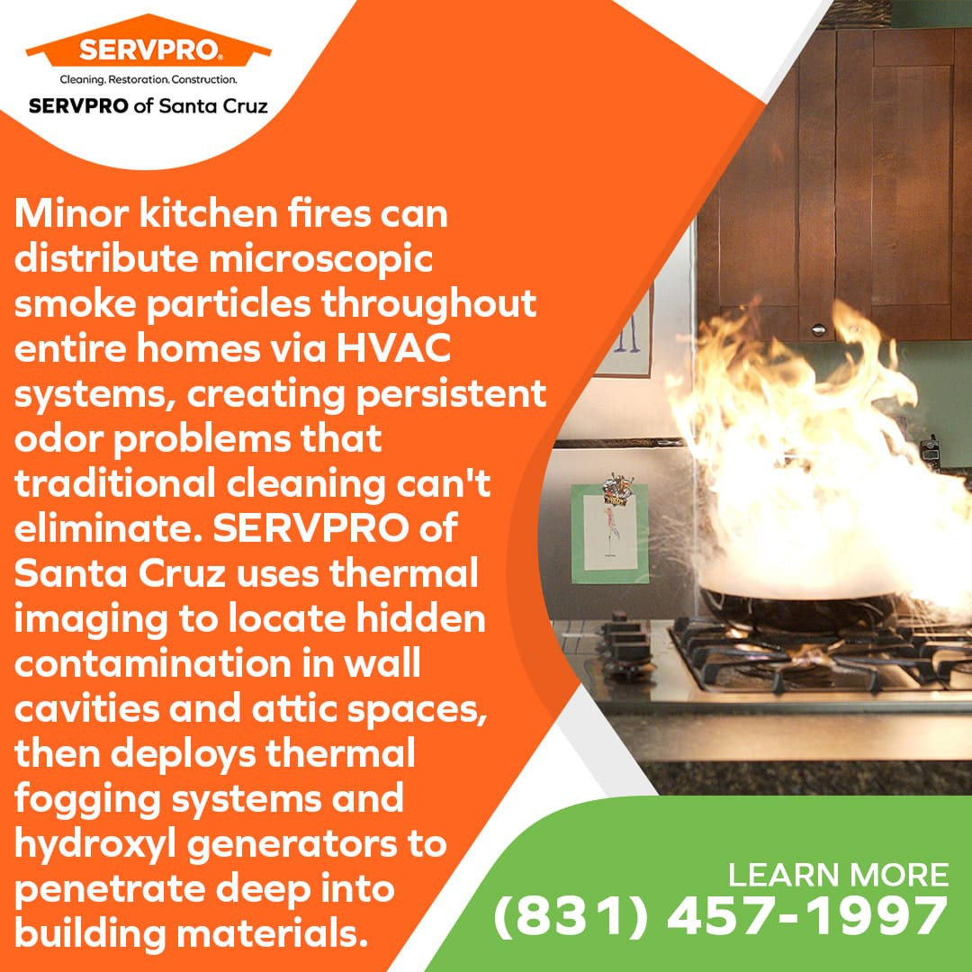 using thermal imaging to locate hidden contamination