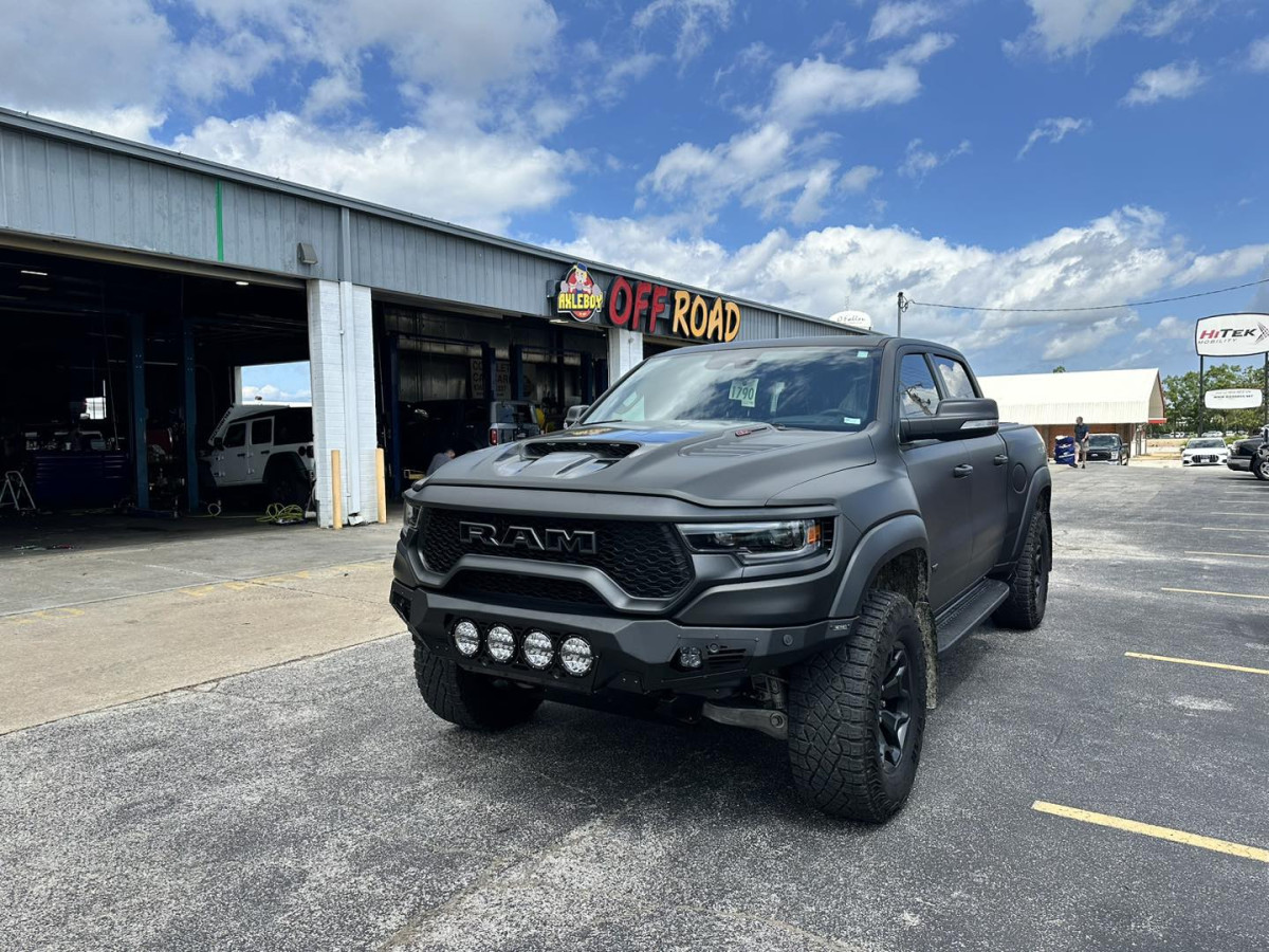RAM 2500 lifted truck with upgraded suspension parked in St. Louis