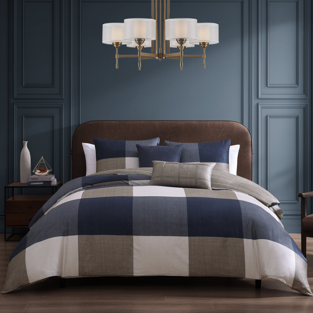 Bebejan Checkered Navy Tan