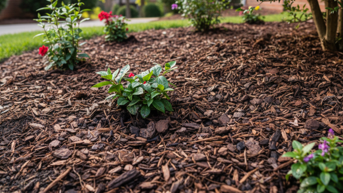 Mulch or Rock for Landscape Beds in Graceville and Marianna Properties